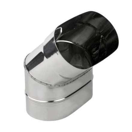 Колено овал. сечения (Отвод) 45 из нерж. ст. 430-1,0 мм,  горизонт. купить в Могилеве