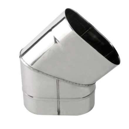 Колено овал. сечения (Отвод) 45 из нерж. ст. 304-0,8 мм, вертикаль. купить в Могилеве