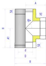 Сэндвич-тройник 2ТР Феникс 90° в Могилеве