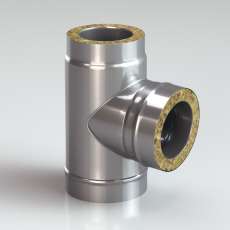 Сэндвич-тройник 90 из нерж. ст. 304-430 0,5-0,5 мм, утепл. 50 мм купить в Могилеве