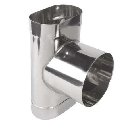 Тройник овальный 90 из нерж. ст. 430-1,0 мм купить в Могилеве