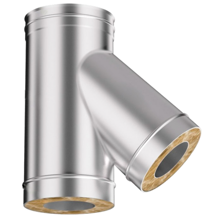 Сэндвич-тройник 45 из нерж. ст. 304-430 0,5-0,5 мм, утепл. 30 мм в Могилеве