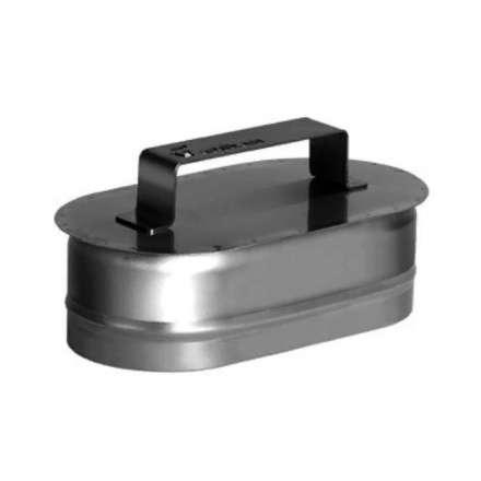 Заглушка овальная с ручкой из нерж. стали 304-0,5 мм купить в Могилеве