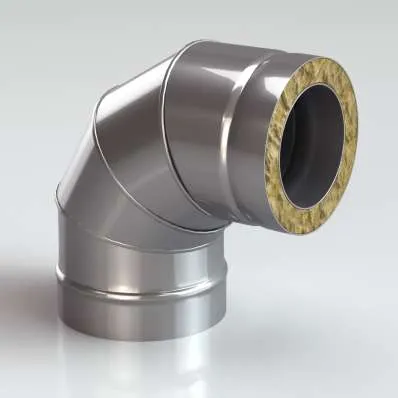 Сэндвич-Колено (Отвод) 90 AISI 430/0,8 мм, изол. 50 мм купить в Могилеве