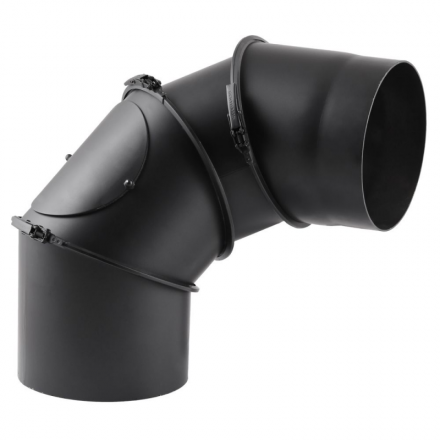 Дымоходное колено (отвод) KAISER PIPES (2мм) 4-сегментное, поворотное 180° в Могилеве