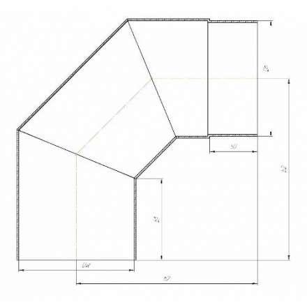Отвод 90° КПД ЧЕРНЫЙ в Могилеве