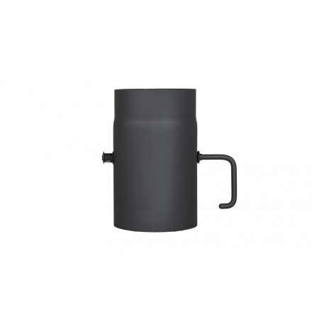 Труба с шибером 250 мм КПД ЧЕРНЫЙ фото в Могилеве