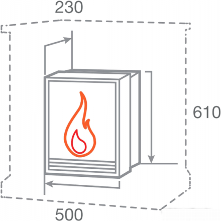 Электрокамин RealFlame FOBOS-S LUX BR в Могилеве