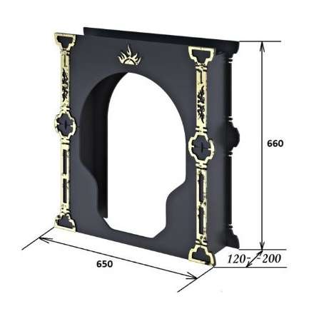 Портал Царь-печи средний стальной в Могилеве