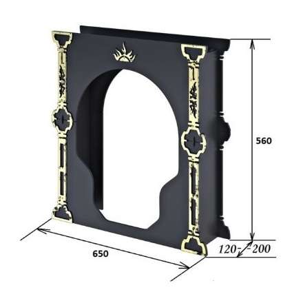 Портал Царь-печи малый стальной в Могилеве
