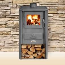 Печь-камин Blist Oganj LM стальная дверца красная фото в Могилеве