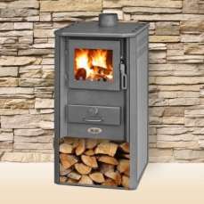 Печь-камин Blist Oganj LM стальная дверца красная фото в Могилеве