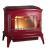 Купить Печь-камин Invicta Bradford красная эмаль в интерьере чугунная в Могилеве в Могилеве