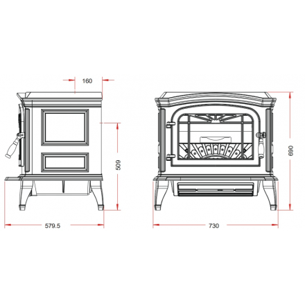 Купить Печь-камин Invicta Bradford белая эмаль в интерьере чугунная в Могилеве в Могилеве