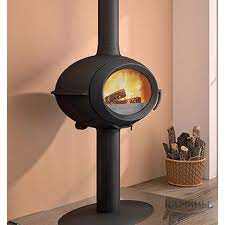 Купить Печь-камин Invicta Brio в интерьере чугунная в Могилеве в Могилеве