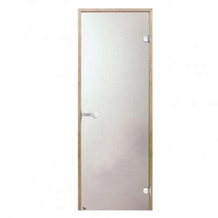 Дверь для бани стеклянная Harvia 7/19 коробка ольха, сатин в Могилеве