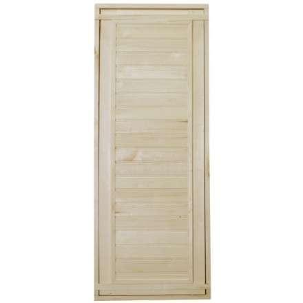 Дверь для бани ComfortProm 700x1800 осина деревянная глухая с фольгой в Могилеве