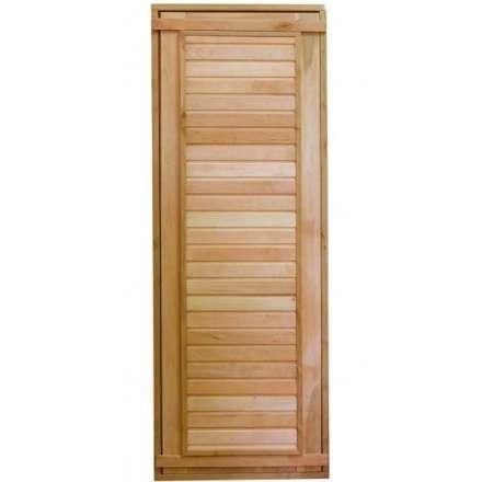 Дверь для бани ComfortProm 700x1800 ольха деревянная глухая с фольгой в Могилеве