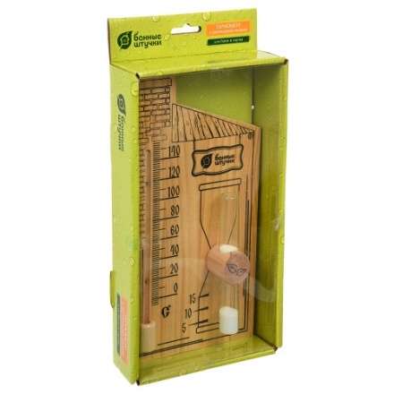Термометр с песочными часами для бани и сауны 18036 в Могилеве
