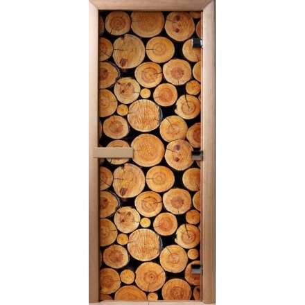 Дверь для сауны Doorwood с фотопечатью A043 1900x700 в Могилеве