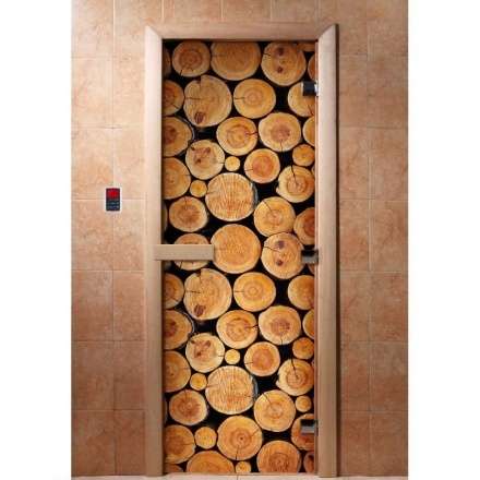 Дверь для сауны Doorwood с фотопечатью A043 1900x700 в Могилеве