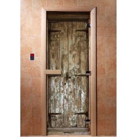 Дверь для сауны Doorwood с фотопечатью A028 1900x700 в Могилеве