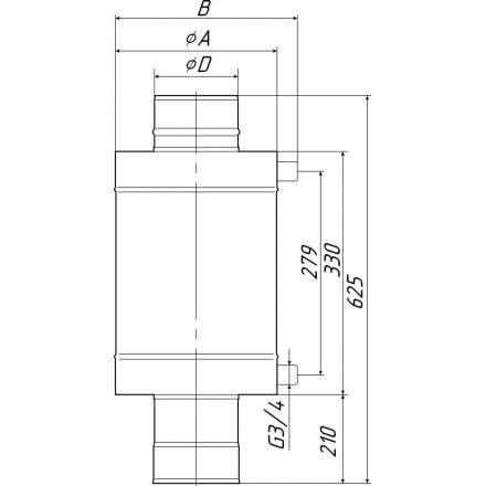 Теплообменник Термофор КОСТАКАН 8 л самоварного типа в Могилеве