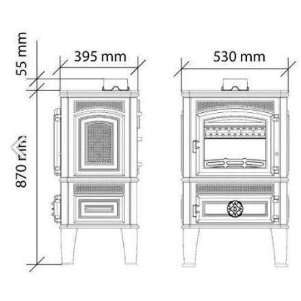 Чугунная печь Ferguss Magma Cook в Могилеве