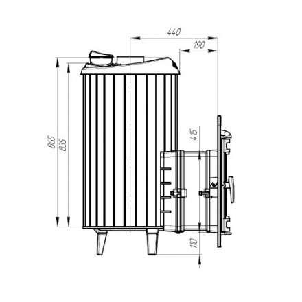 Печь банная ProMetall Атмосфера XL в ламелях Жадеит в Могилеве