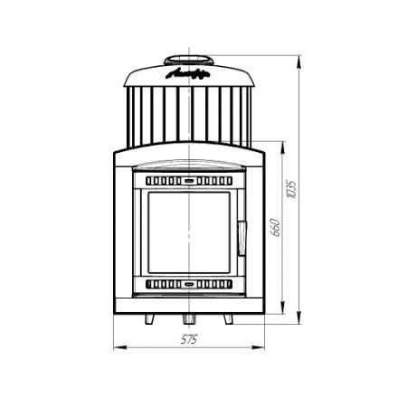 Печь банная ProMetall Атмосфера XL в ламелях Россо Леванто в Могилеве
