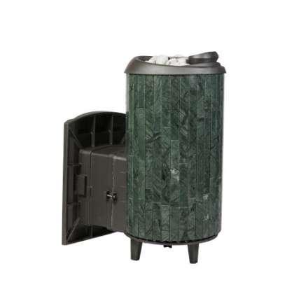 Печь банная ProMetall Атмосфера L+ в ламелях Верде Гватемала наборный рисунок в Могилеве