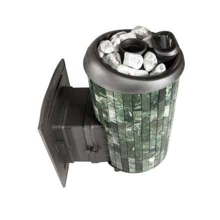 Печь банная ProMetall Атмосфера XL+ в ламелях из натурального камня Змеевик в Могилеве