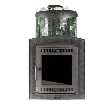 Печь банная ProMetall Атмосфера XL+ в ламелях из натурального камня Змеевик в Могилеве