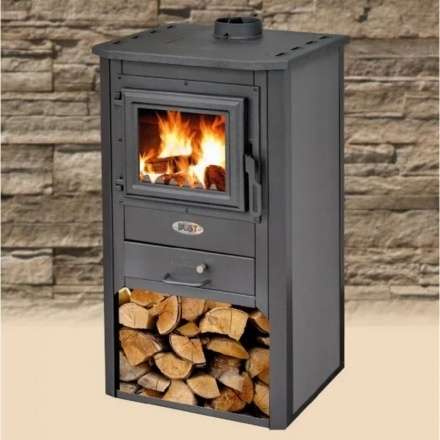 Печь-камин Blist Oganj N чугунная дверца серая фото в Могилеве