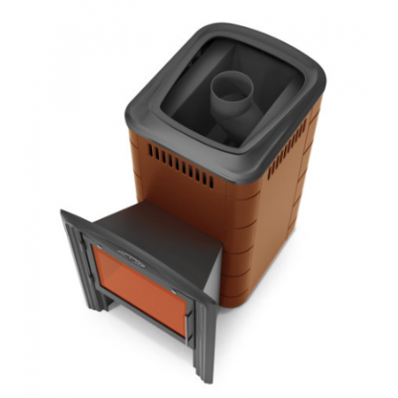 Печь для бани Термофор Тунгуска 2017 Inox Витра терракота фото в Могилеве