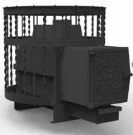 Чугунная банная печь Kennet Бастион 22 сетка витая в Могилеве