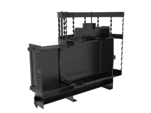 Чугунная банная печь Kennet Бастион 22 сетка витая в Могилеве