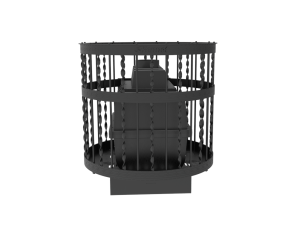 Чугунная банная печь Kennet Бастион 22 сетка витая в Могилеве