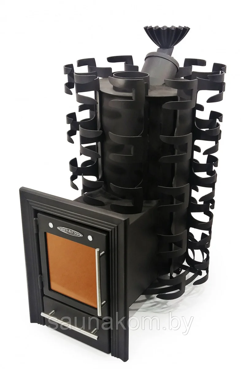 Печь для бани Семирамида Inox Люмина антрацит Амазонка бай фото в Могилеве