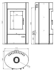 Купить стальной камин с шамотом Дунай-аква АОТВ -9.03 в Могилеве фото в Могилеве