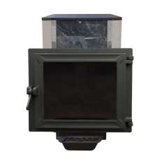 Печь Пегас 16 панорама в камне змеевик в Могилеве