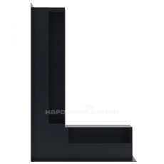 Решетка люфт угловая левая 400х600х90 (графит) в Могилеве