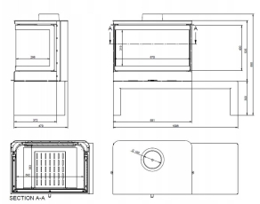 Печь-камин KFD STO MAX 14 3F Амазонка бай фото в Могилеве