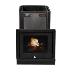 Купить чугунную Печь для бани КРОНОС Олимп Премиум 16 ВСЧ Панорама Амазонка бай фото в Могилеве