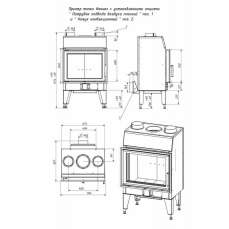 Топка каминная ТКТ 10.0-02 (в модификации FENIX 1) в Могилеве