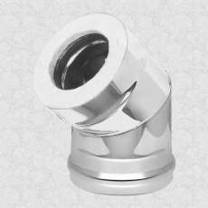 Сэндвич-колено 45° AISI 430 1,0мм/0,5мм, KERALUX купить в Могилеве