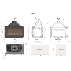 Каминная топка Fireway Sofia левая/правая в Могилеве