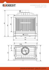 Каминная топка EVEREST U10 в Могилеве