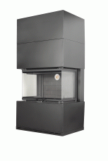 Камин Родос 800 ЧЕРНЫЙ шамот черный в Могилеве