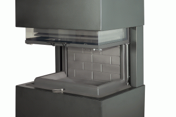 Камин Родос 800 ЧЕРНЫЙ шамот черный в Могилеве